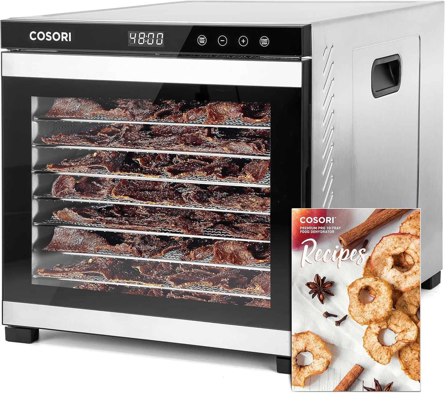COSORI Food Dehydrator, Bigger Than 7 Trays With Large 6.5" Drying Space, 600W Power Saves More Time Than 480W, 165°F Dehydrated Dryer