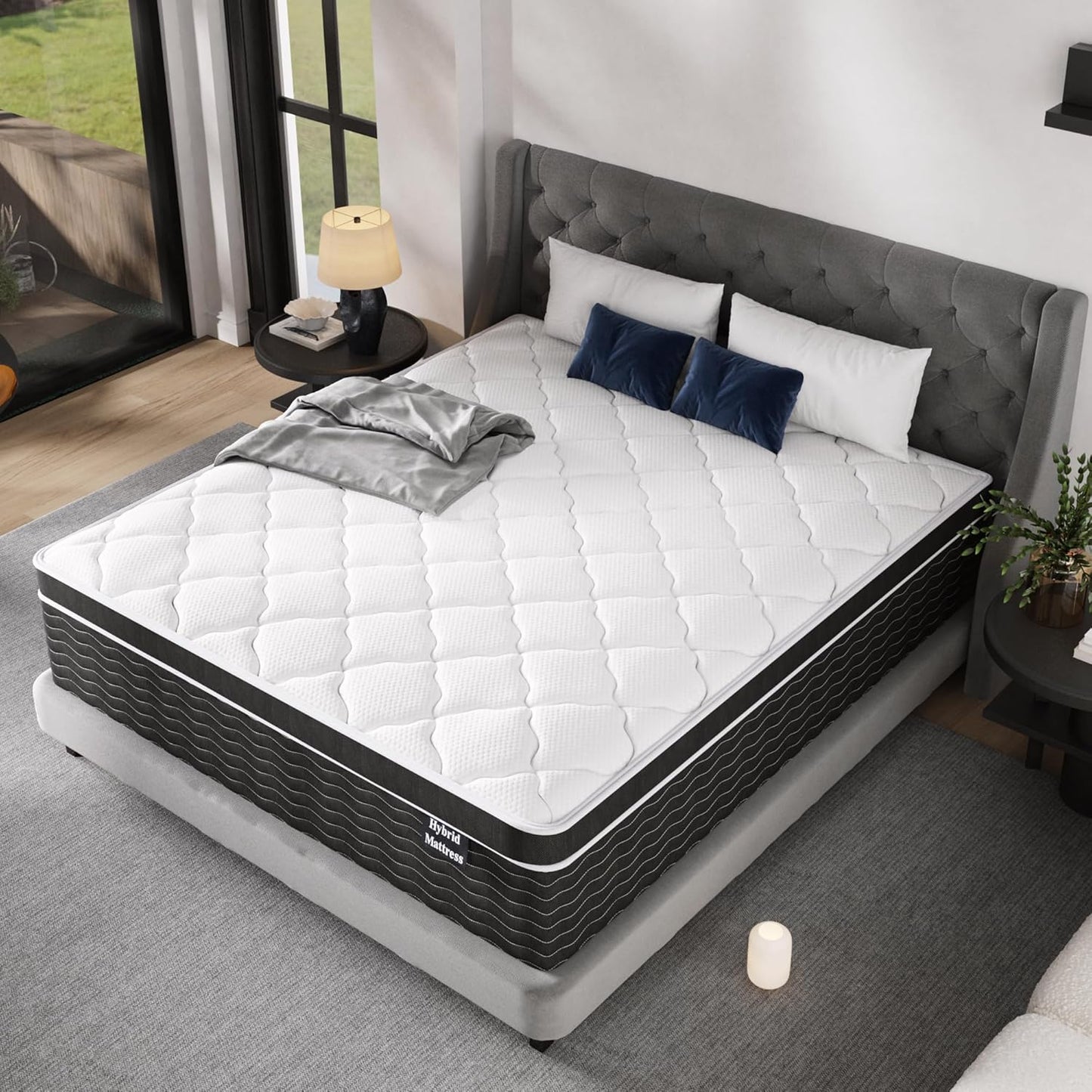 Full Size Mattress, 10 Inch Full Size Mattress in a Box, Medium Plush Hybrid Mattress