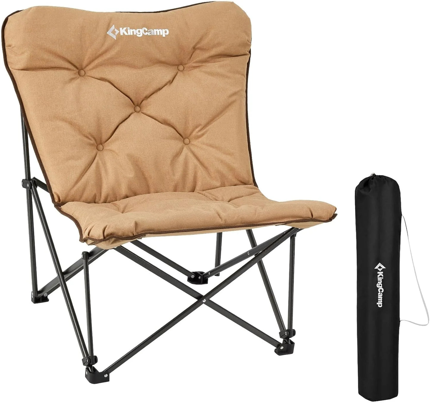 Butterfly chair, extra large thick comfortable camping chair, portable folding chair, 400 lb heavy duty seat