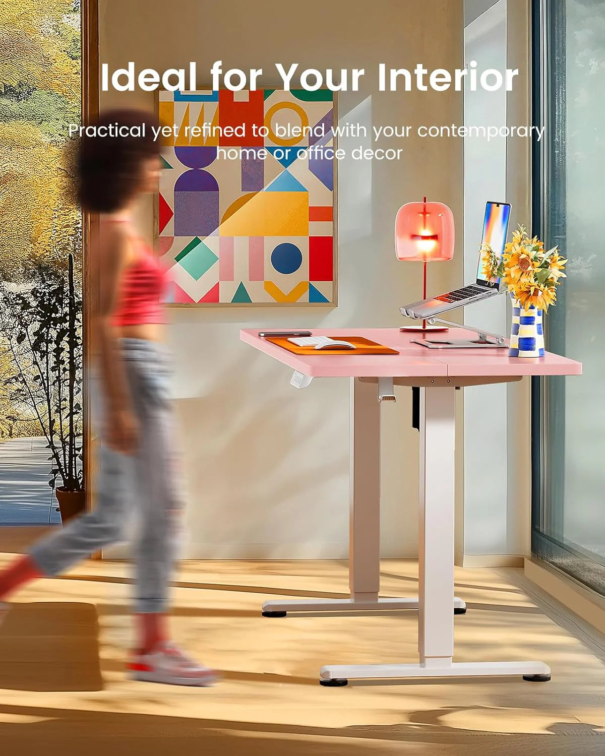 Height Adjustable Electric Standing Desk 47.2 x 23.6 Inches