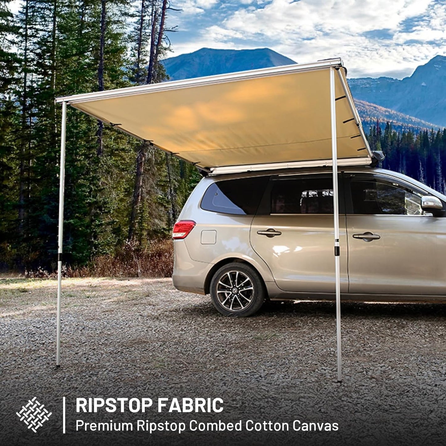 8.2 x 6.5 ft. Waterproof Car Awning for Campers and Trucks