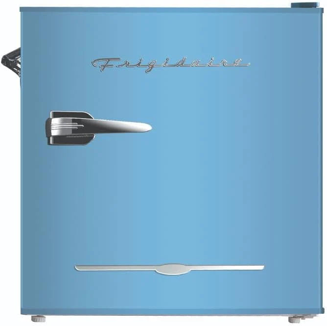 Frigidaire EFR176 Retro Compact Fridge with Chiller Mini Refrigerator with Built-in Bottle Opener for Office, Bedroom, Dorm Room or Cabin, 1.6 cu ft 16" D x 18" W x 18.5" H, Moonlight