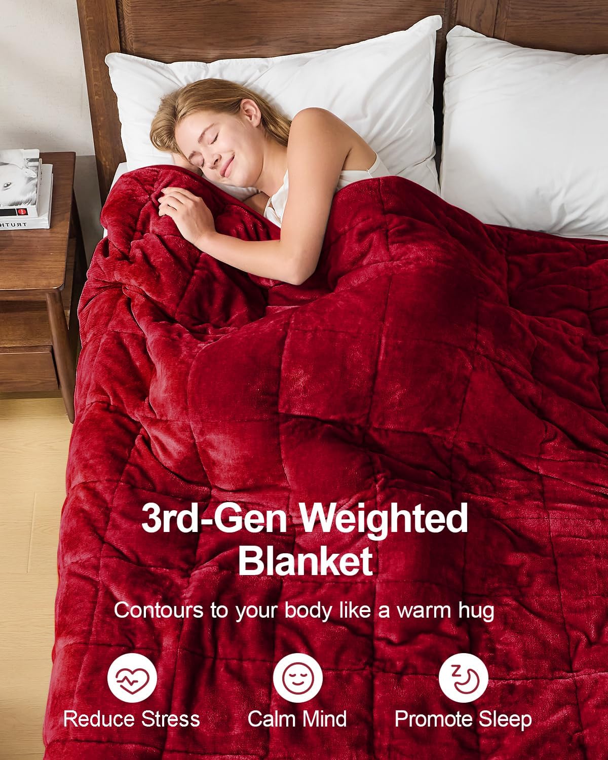 Sherpa Fleece Weighted Blanket 15 lbs 60"x 80"