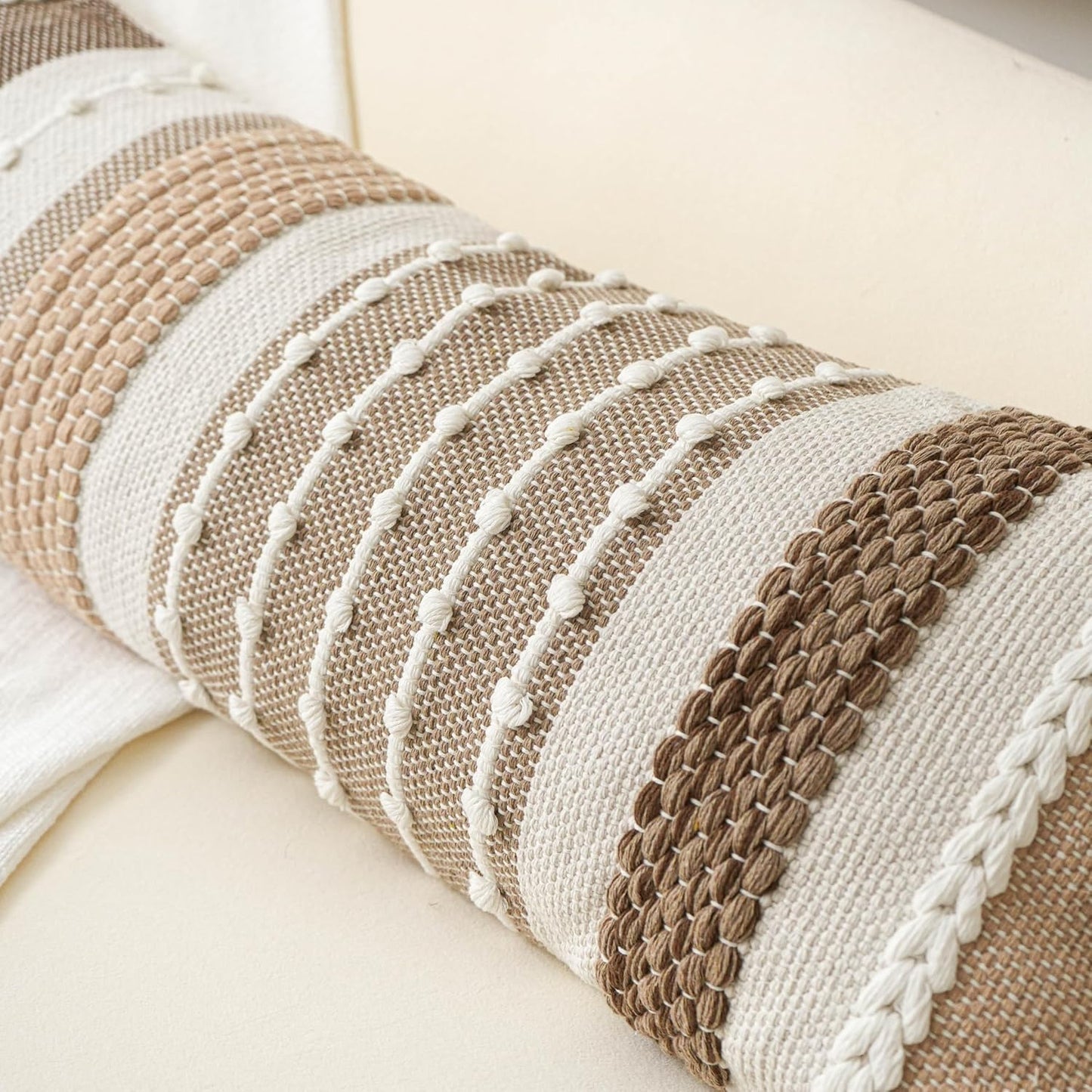 Blue Boho Decorative Throw Pillow Cover 20x20