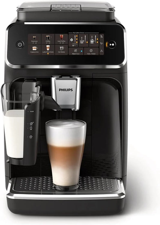 Fully automatic espresso machine - 6 hot and iced beverages with ceramic grinder