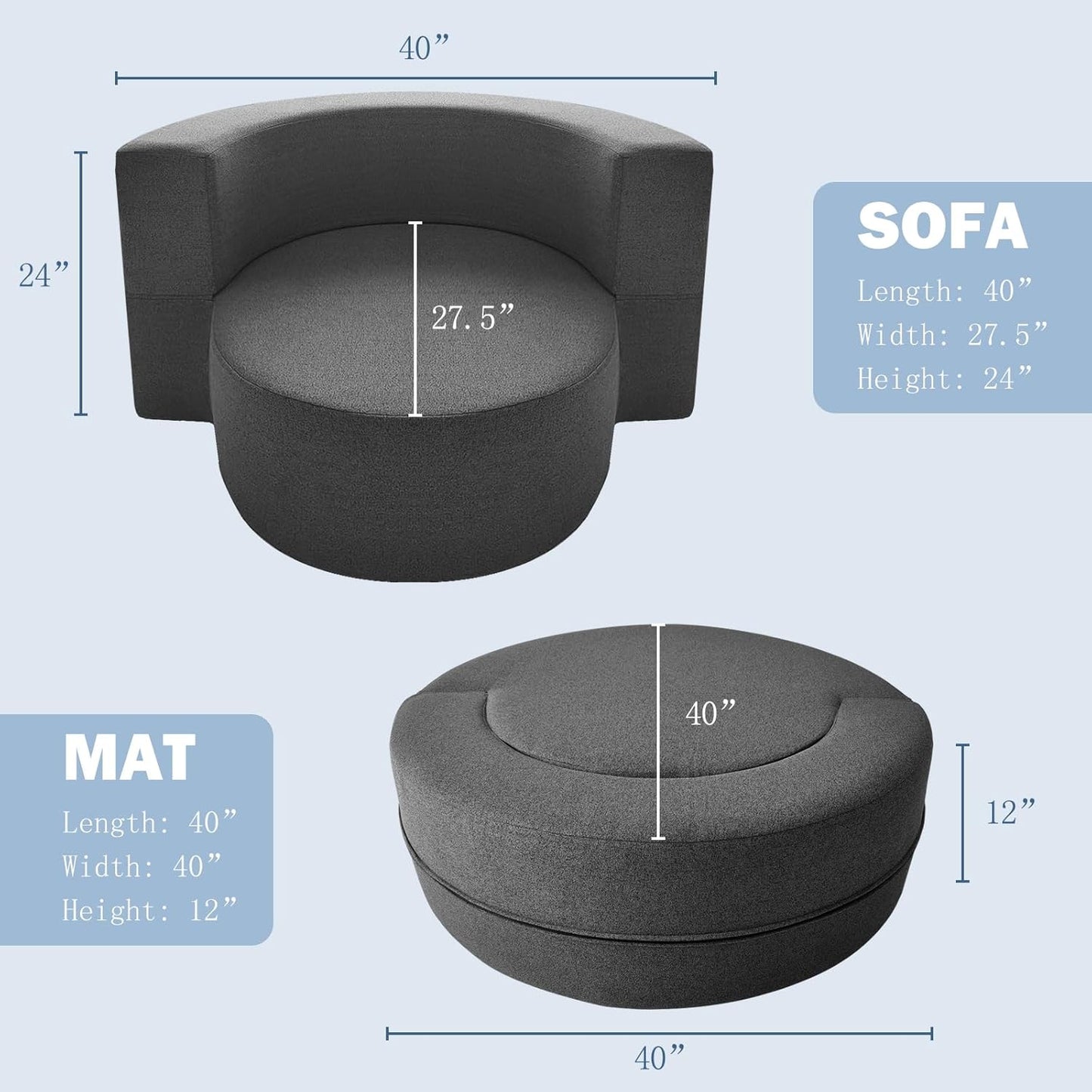 60 inch pull out sofa bed, memory foam sofa with 2 pillows, futon bed, guest bed and pull out sofa,