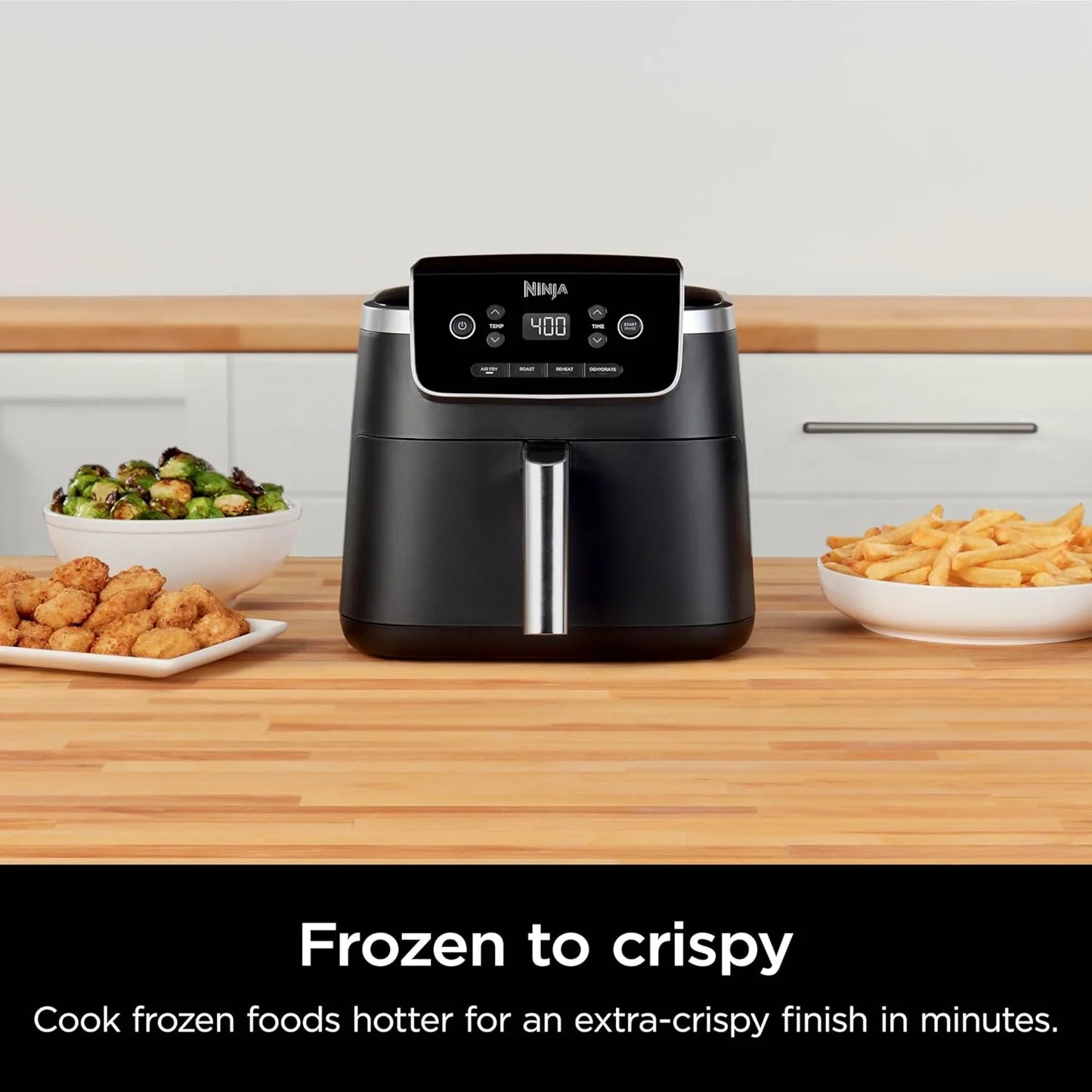 Ninja Air Fryer Pro XL 6-in-1 with 6.5 QT Capacity, Max Crisp, Air Fry, Air Roast, Bake, Reheat, Dehydrate, Max Crisp Technology with 450F, Nonstick Basket & Crisper Plate