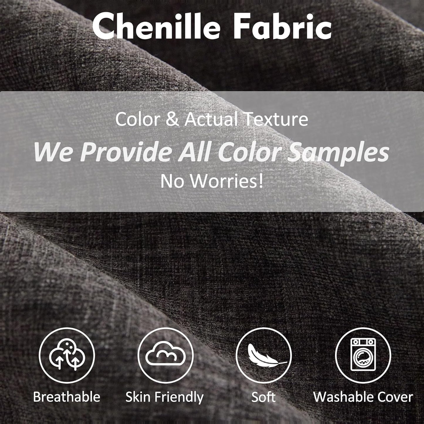 108 Inch U Shape Sofa, Sectional Sofa, Comfortable Cloud Sofa with Removable Footstool, Living Room Deep Seat Sofa, Linen, Beige