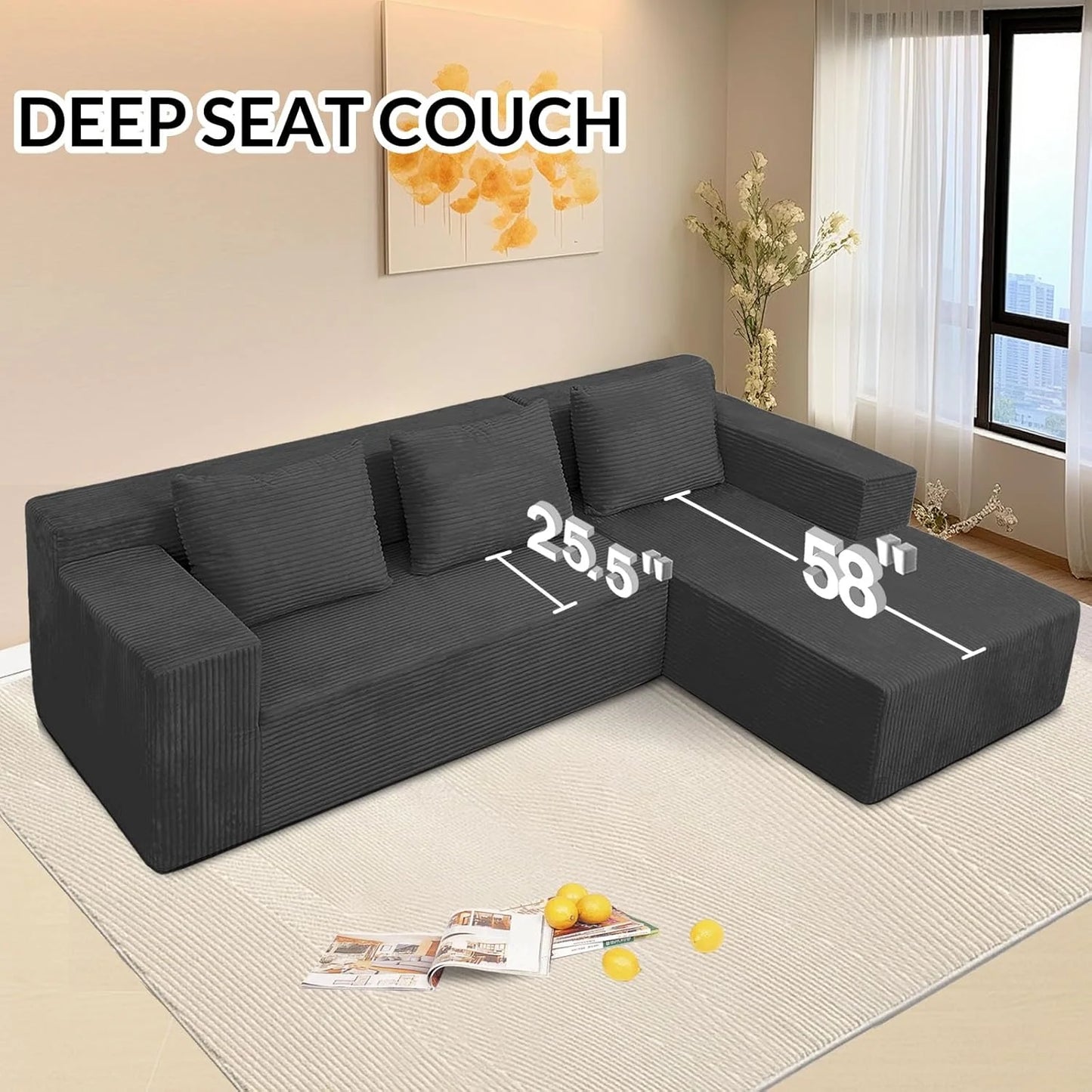 60 inch pull out sofa bed, memory foam sofa with 2 pillows, futon bed, guest bed and pull out sofa,