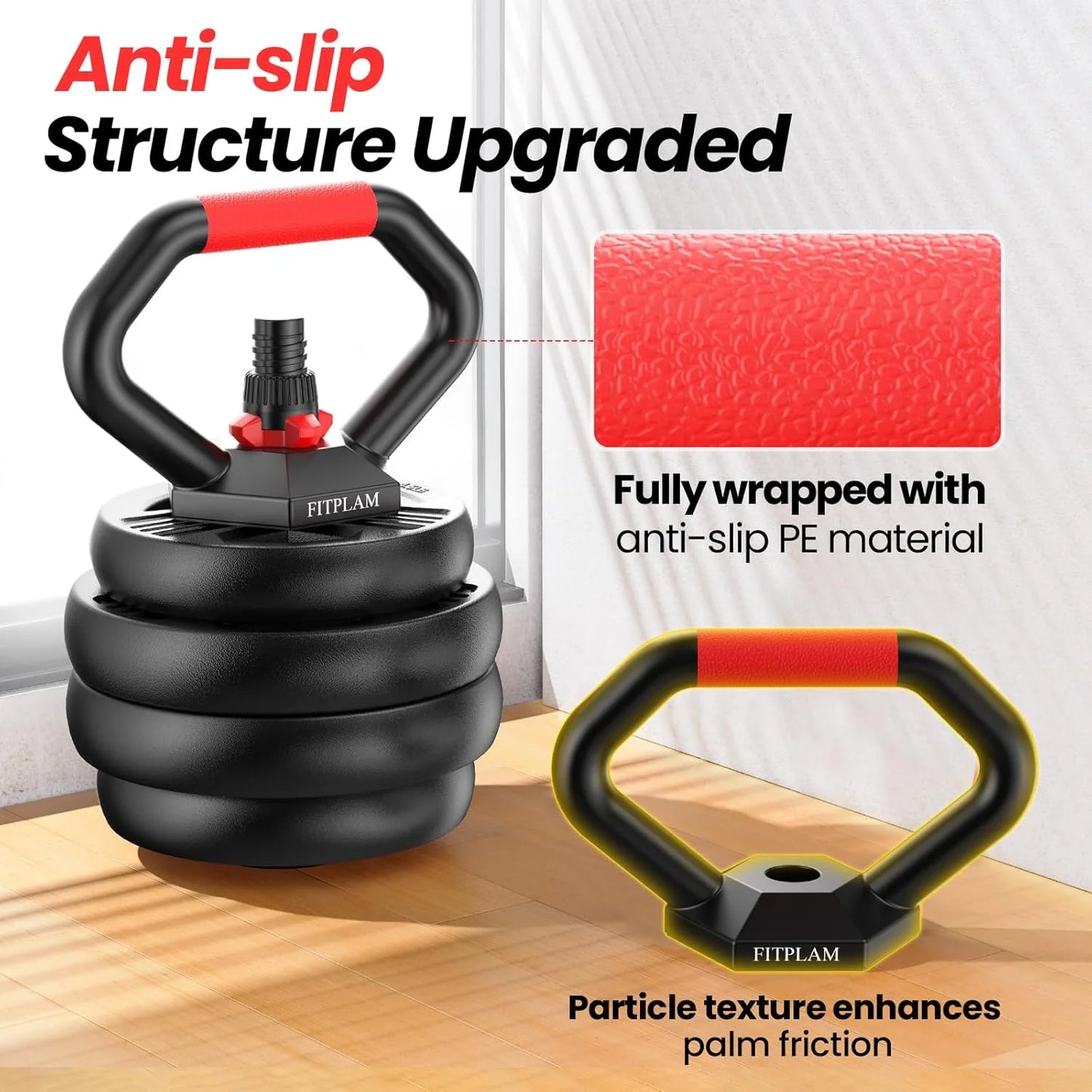 Adjustable dumbbell kit with upgraded nuts Barbell, push-up stand, push-up stand