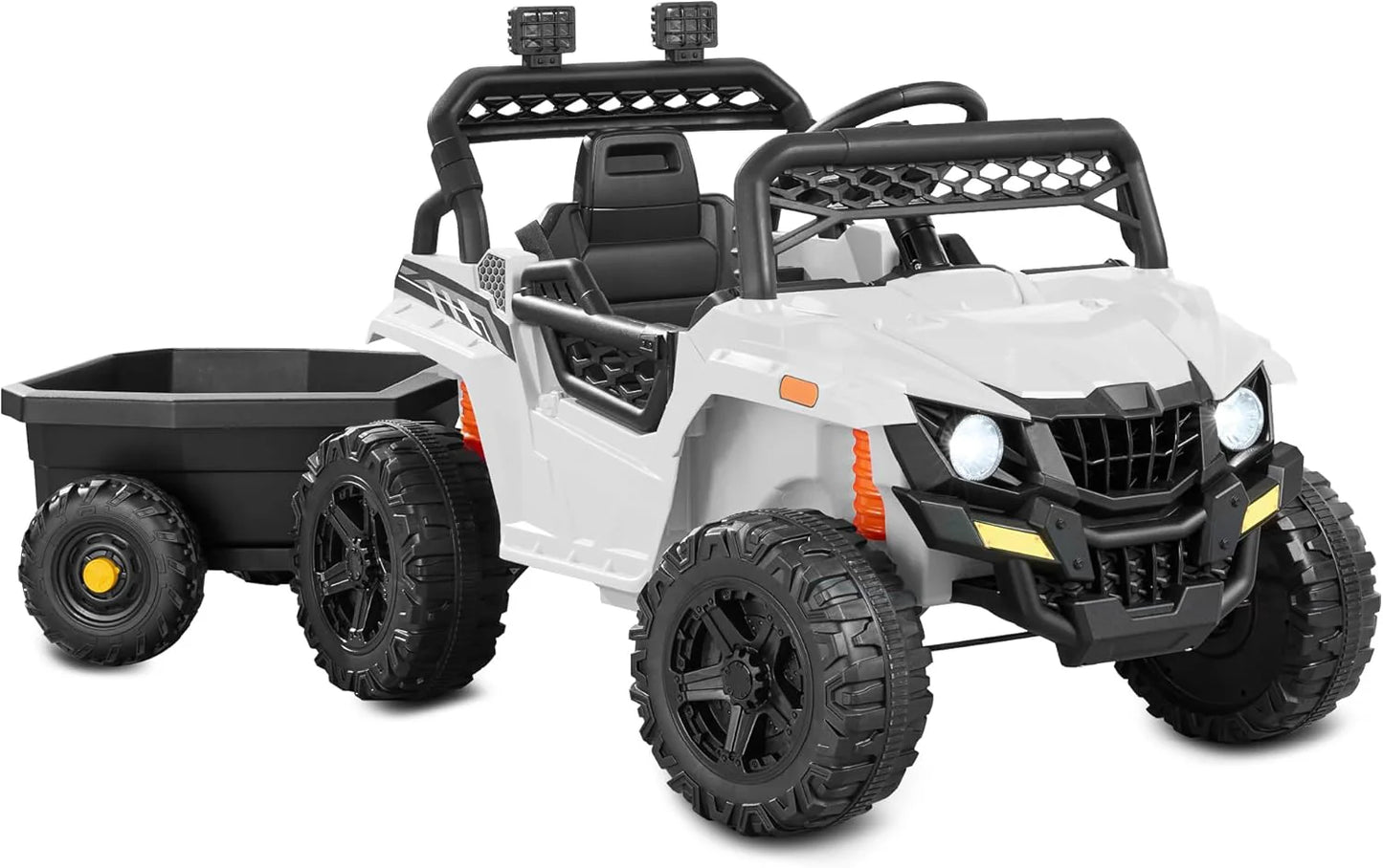 Children's black UTV electric children's car