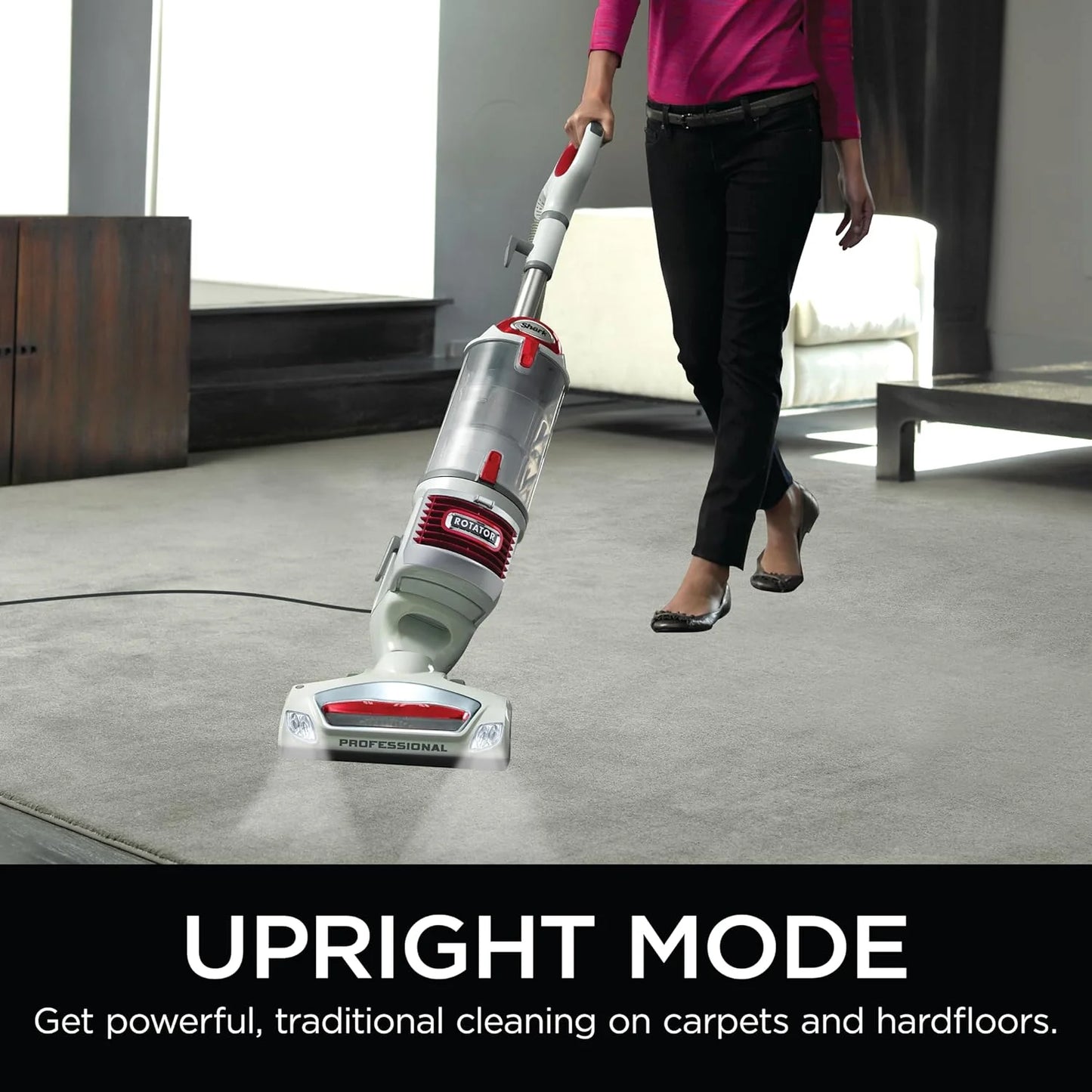 Upright Vacuum Navigator Lift-Away Deluxe with Large Dust Cup Capacity HEPA Filter Swivel Steering Upholstery Tool & Crevice Tool