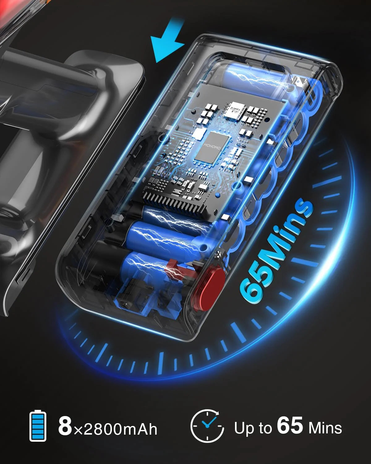 Cordless Vacuum Cleaner,580W 48KPA 65Mins Vacuum Cleaners for Home,Self-Standing Stick Vacuum with Anti-Tangle Brush & OLED Touch Screen,Rechargeable Vacuum Cordless for Pet Hair,Carpet,Hardwood Floor