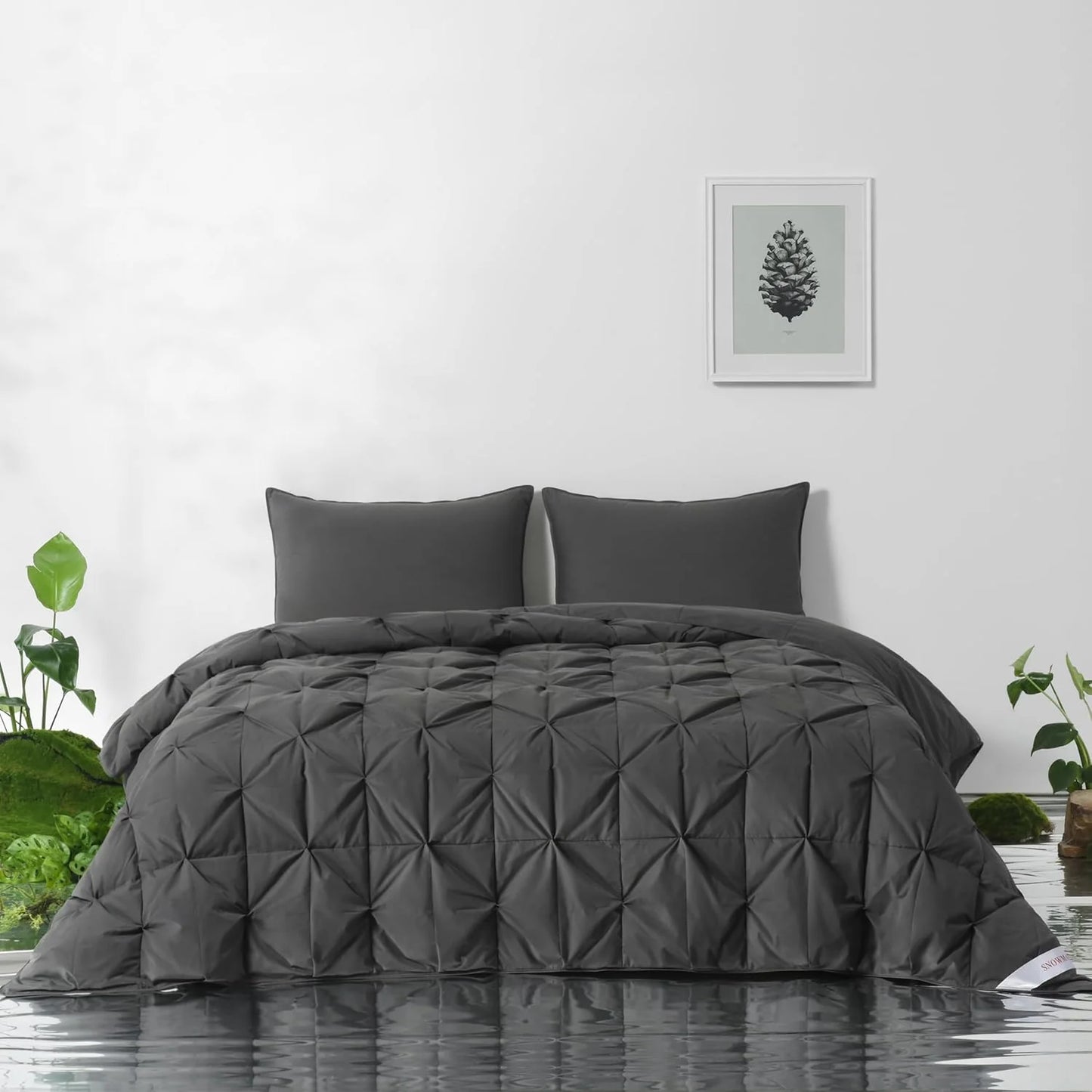 Premium Down Comforter 3D Baffle Box Design