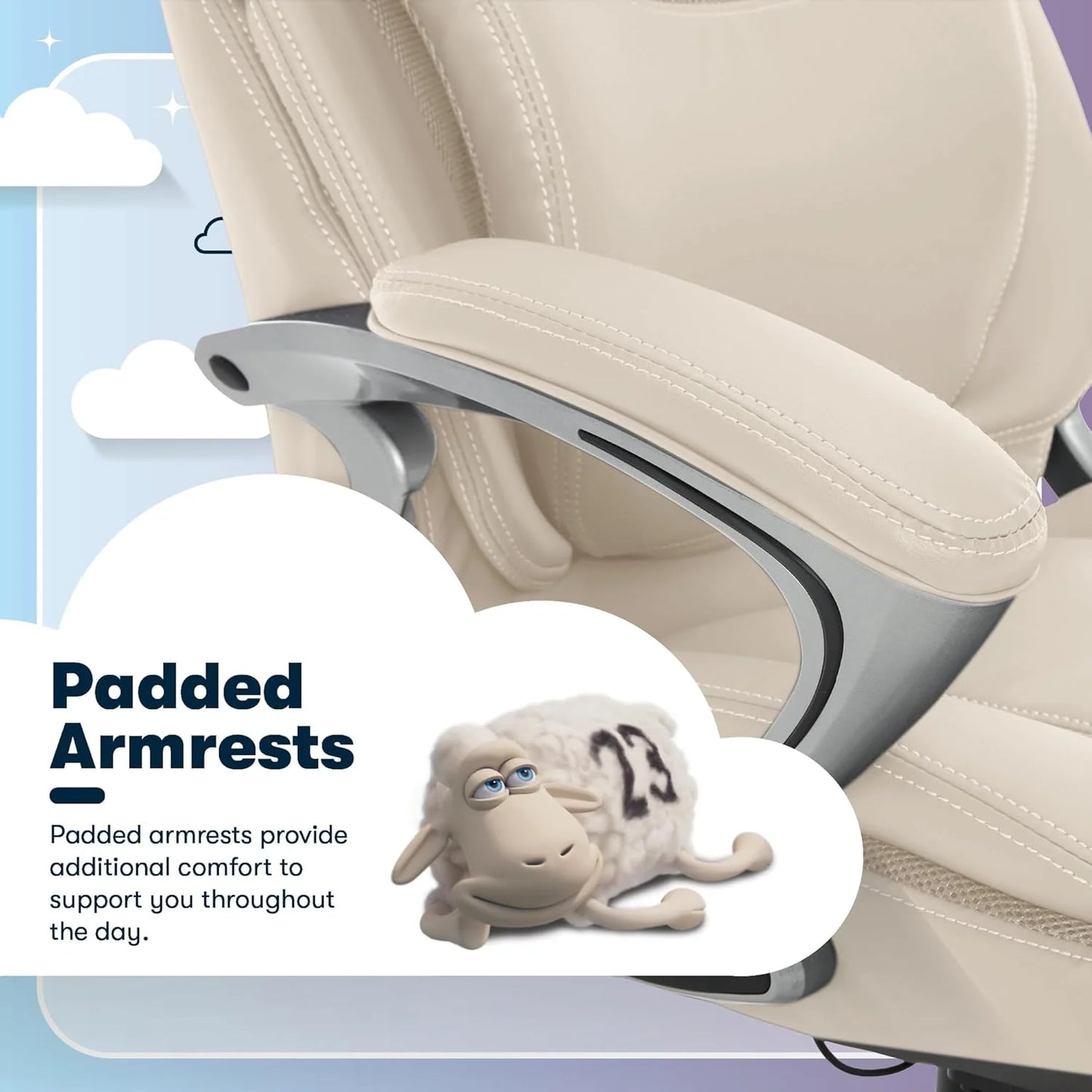 Executive office chair, ergonomic computer desk and chair