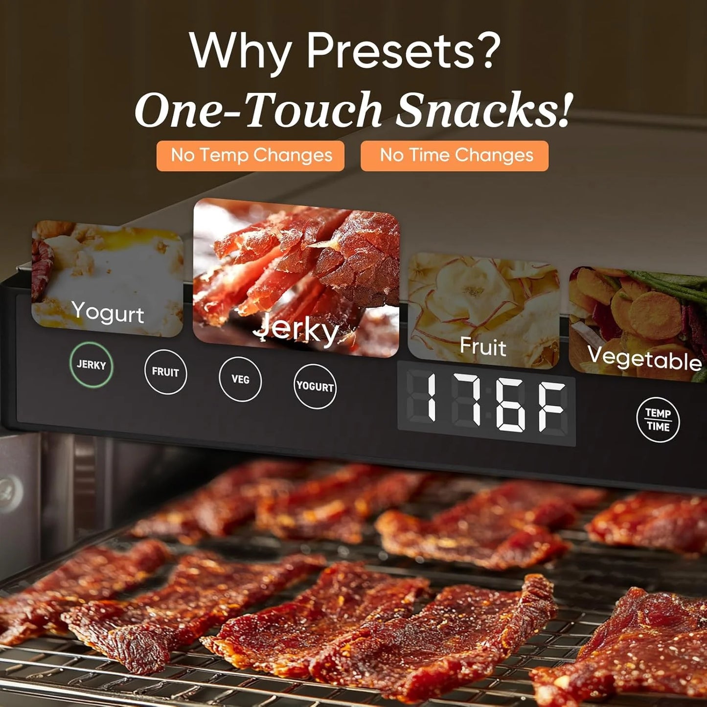 COSORI Food Dehydrator, Bigger Than 7 Trays With Large 6.5" Drying Space, 600W Power Saves More Time Than 480W, 165°F Dehydrated Dryer