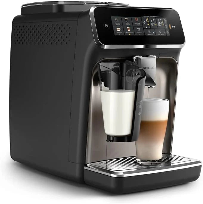 Fully automatic espresso machine - 6 hot and iced beverages with ceramic grinder