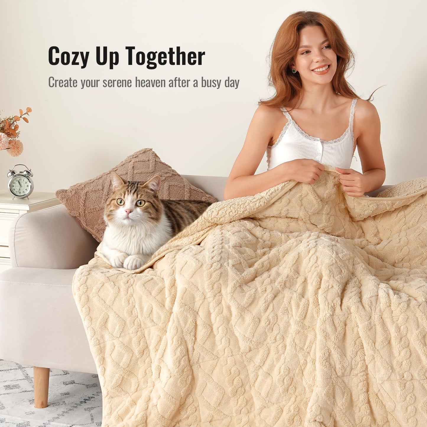 Weighted Blanket for Adults Queen Size 15lbs 60x80 inches