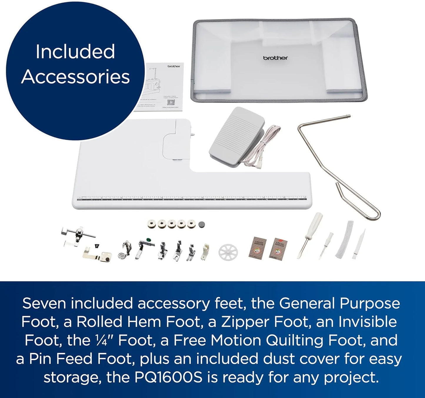 Brother PQ1600S High-Speed Straight Stitch Sewing & Quilting Machine