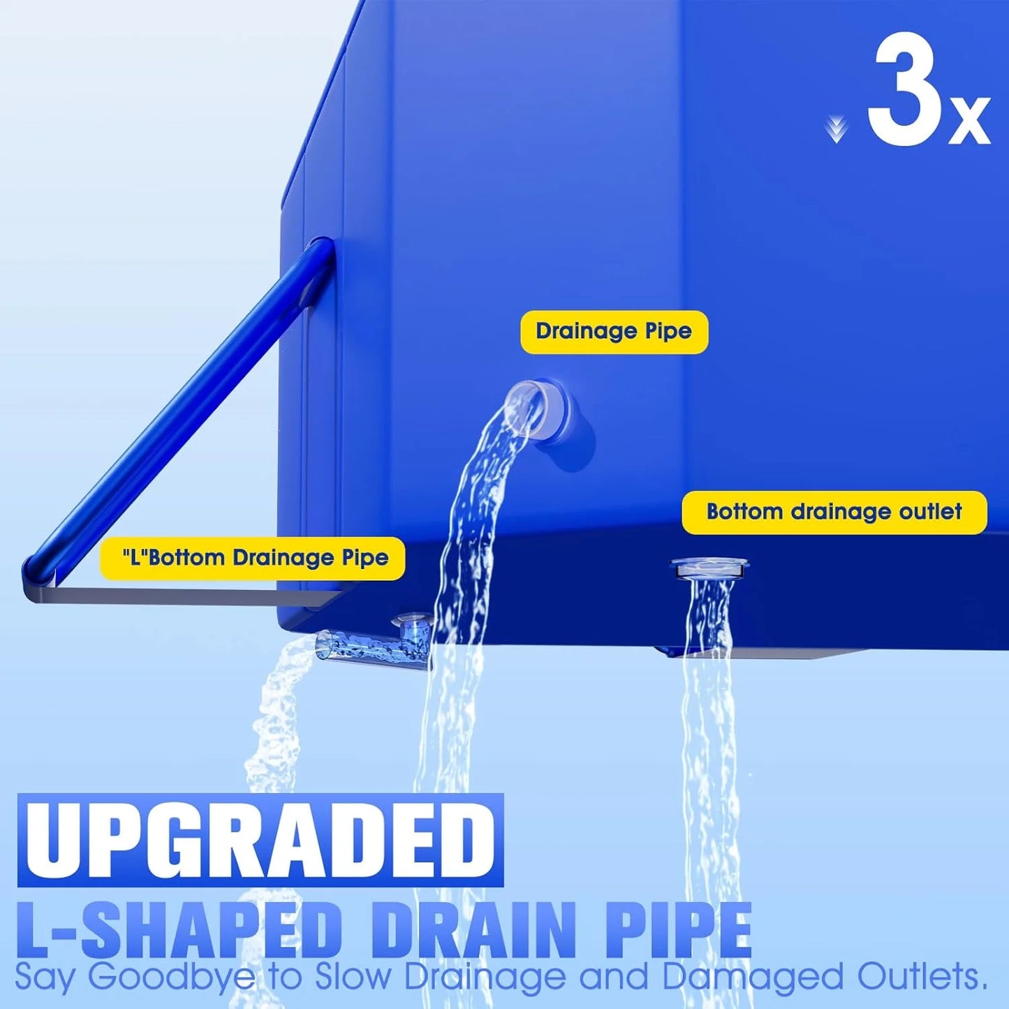 Foldable Pool, Large Non-Inflatable Swimming Pool for Kids,Adult Collapsible Pools Hard Plastic Shell, Oversized Thickened,Portable Folding Kids Pools for Backyard-Mosaic Design-89"x48"x20"