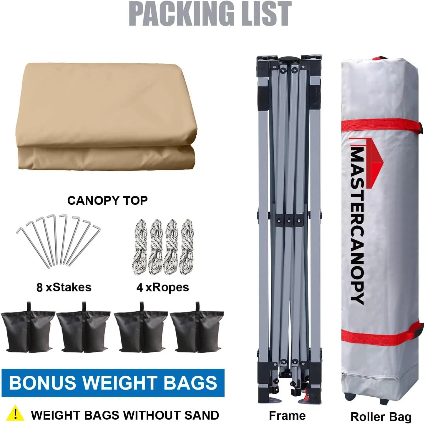 Durable Pop-up Canopy Tent with Roller Bag (10x10, Black)