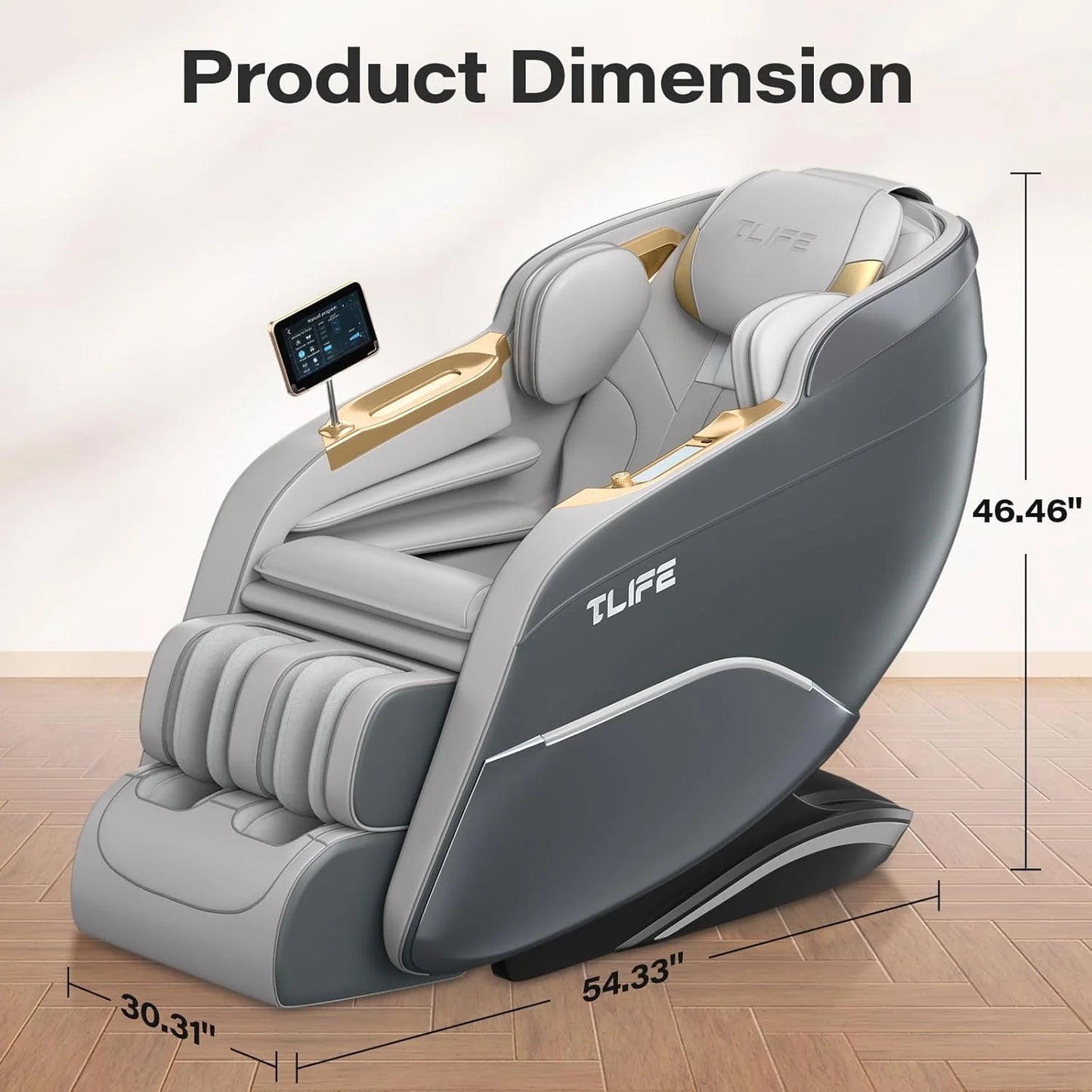 Full Body Massage Chair, 160° Zero Gravity Recliner with Body Scan, 50" SL Track Shiatsu Massage Chair, Spot Massage, Foot Roller
