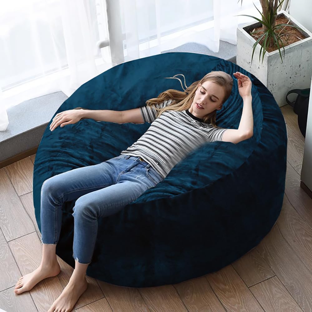 60" inch Oversized Bean Bag Sofa with Filling, Memory Sponge Bean Bag Chair