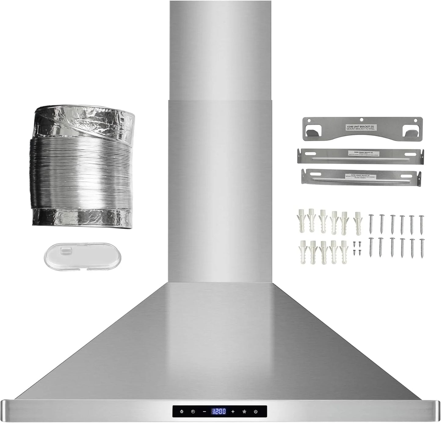 COSMO 30" Vista Series 380 CFM Ducted Wall-Mount Range Hood