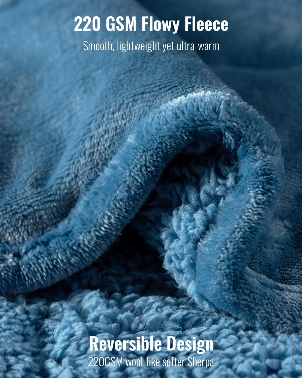 Weighted Blanket Queen Size 15lbs 60x80 inches with Soft Plush Fleece