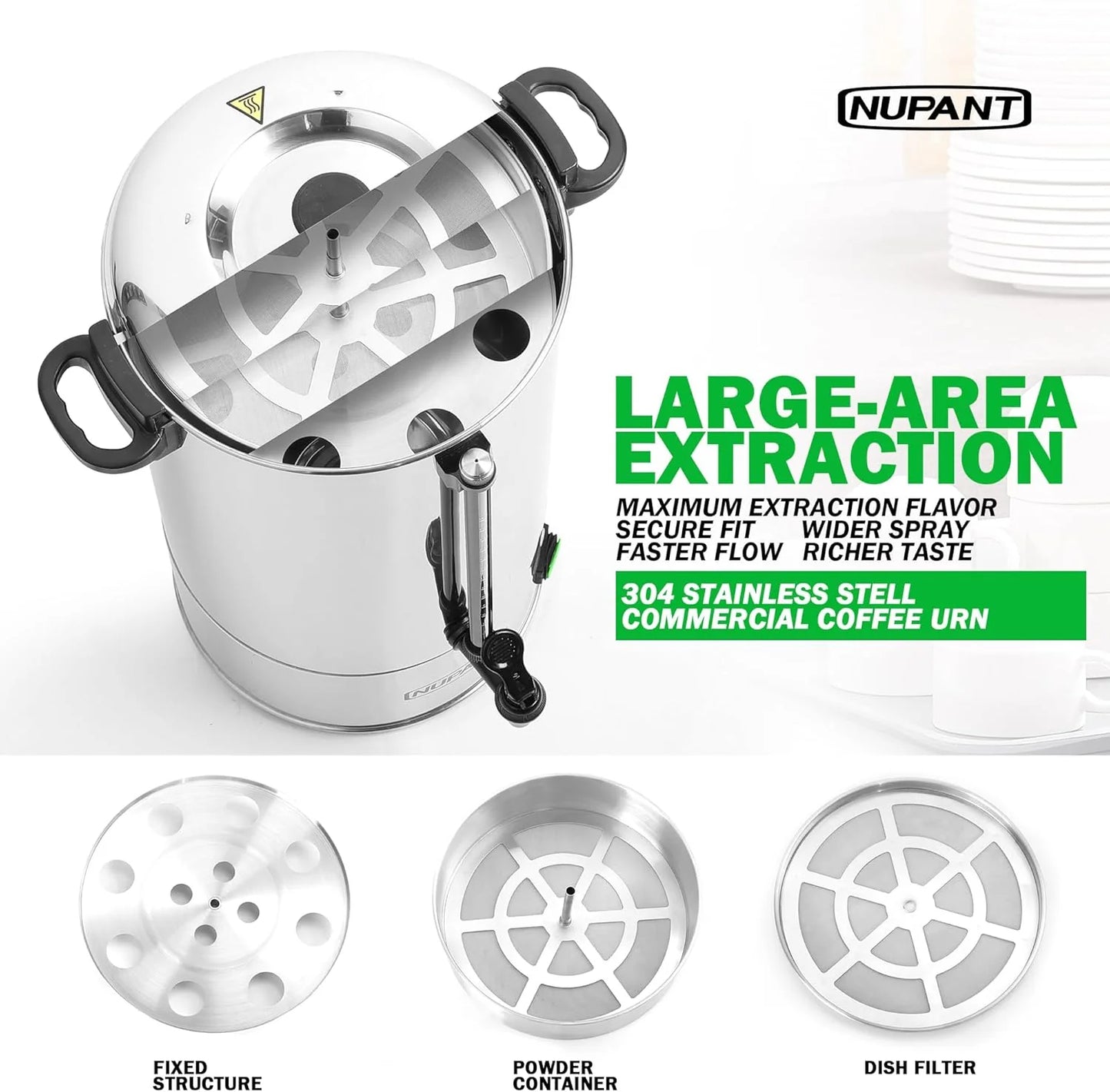 Commercial coffee maker 15 liters 304 stainless steel