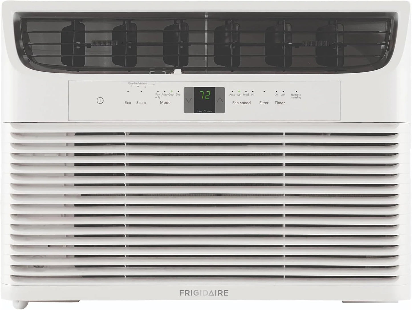 Frigidaire 5,000 BTU Window Air Conditioner with Remote Control, Cools Up to 150 Sq. Ft., Quiet Operation, Eco Mode, 3 Fan Speeds, Auto Restart, White