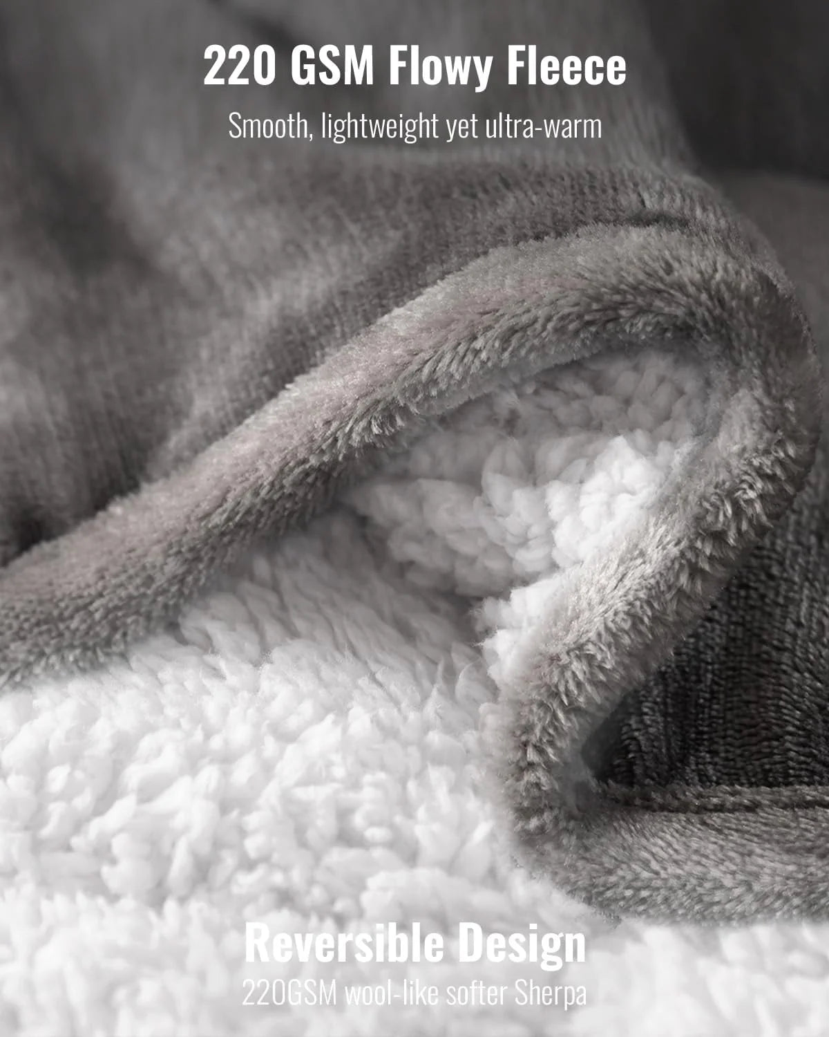 Weighted Blanket Queen Size 15lbs 60x80 inches with Soft Plush Fleece