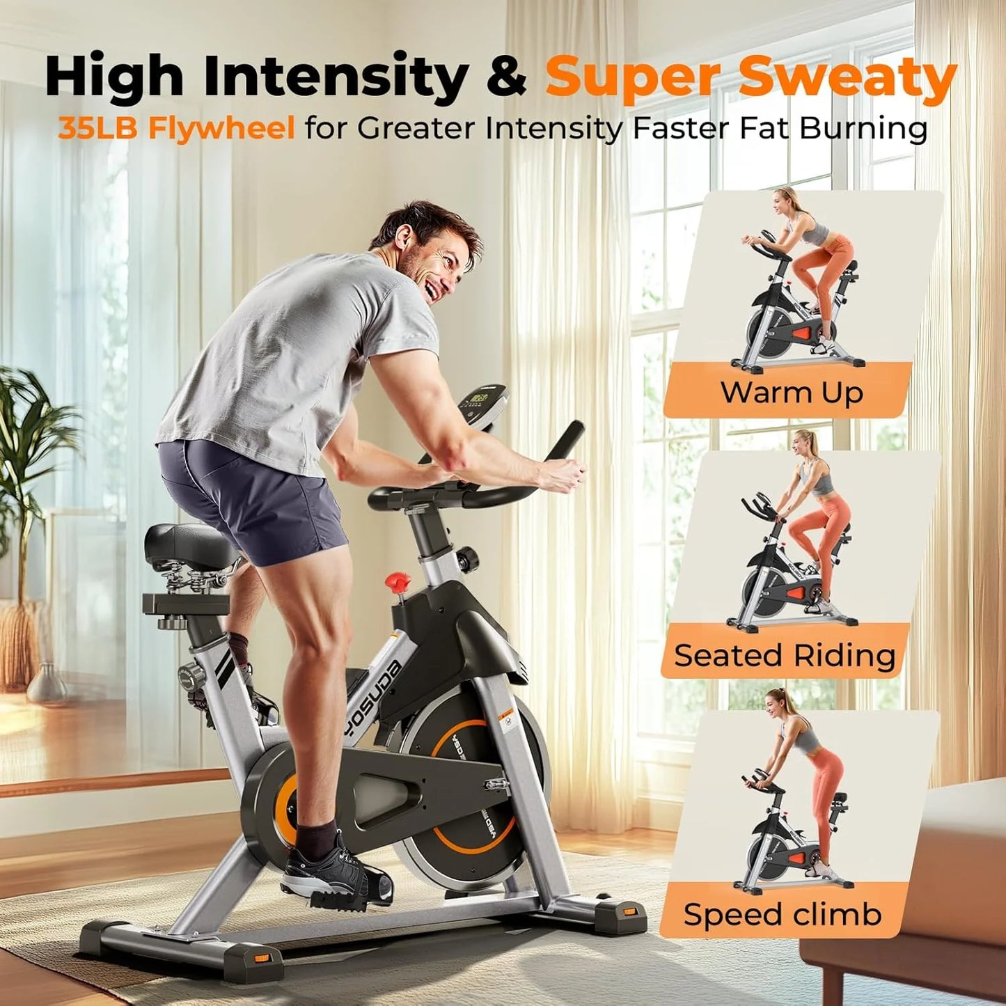 Arita brand fitness bicycle Home fixed fitness treadmill Low noise design, tablet stand
