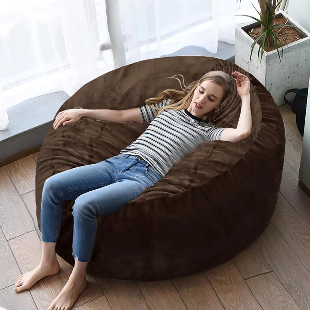 60" inch Oversized Bean Bag Sofa with Filling, Memory Sponge Bean Bag Chair