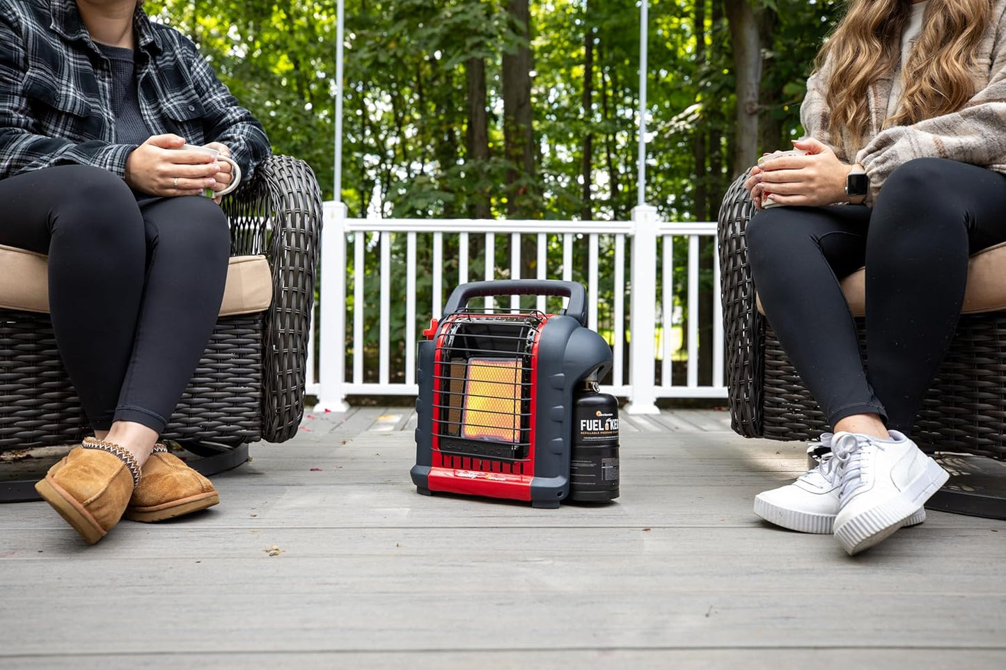 Portable Propane Radiant Heater, 4,000-9,000 BTU, for campers, workshops, patios, and more
