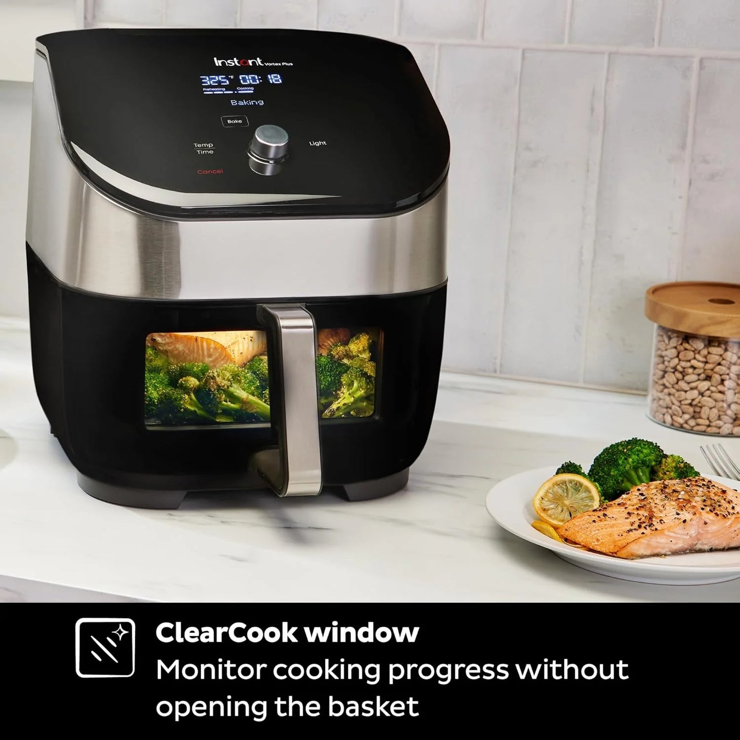 Instant Pot Vortex Plus 6QT Air Fryer with Odor Removal Technology, 6-in-1 Function