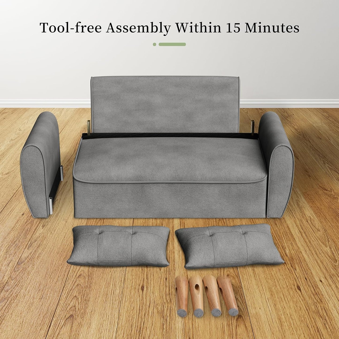 47" Small Modern Loveseat Sofa