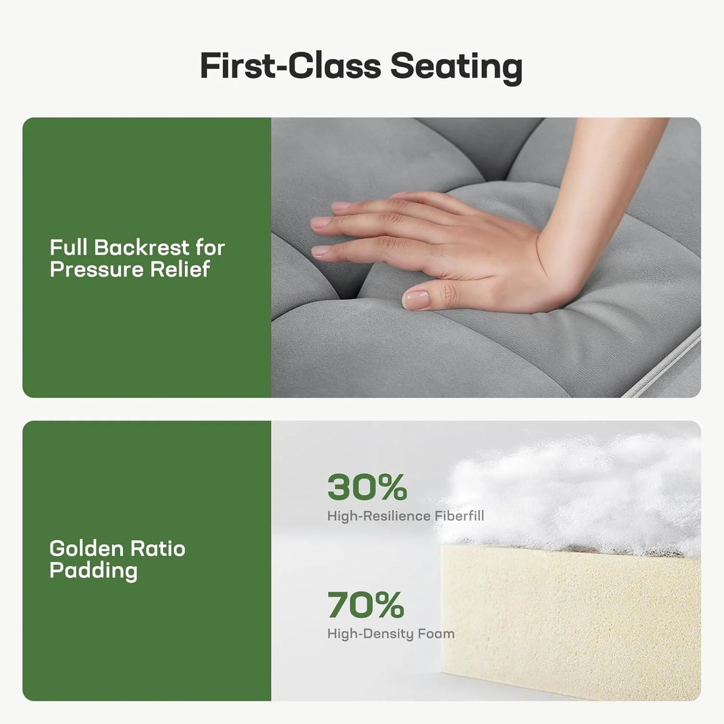 Sofa Bed 3-in-1 Convertible Sleeper Sofa