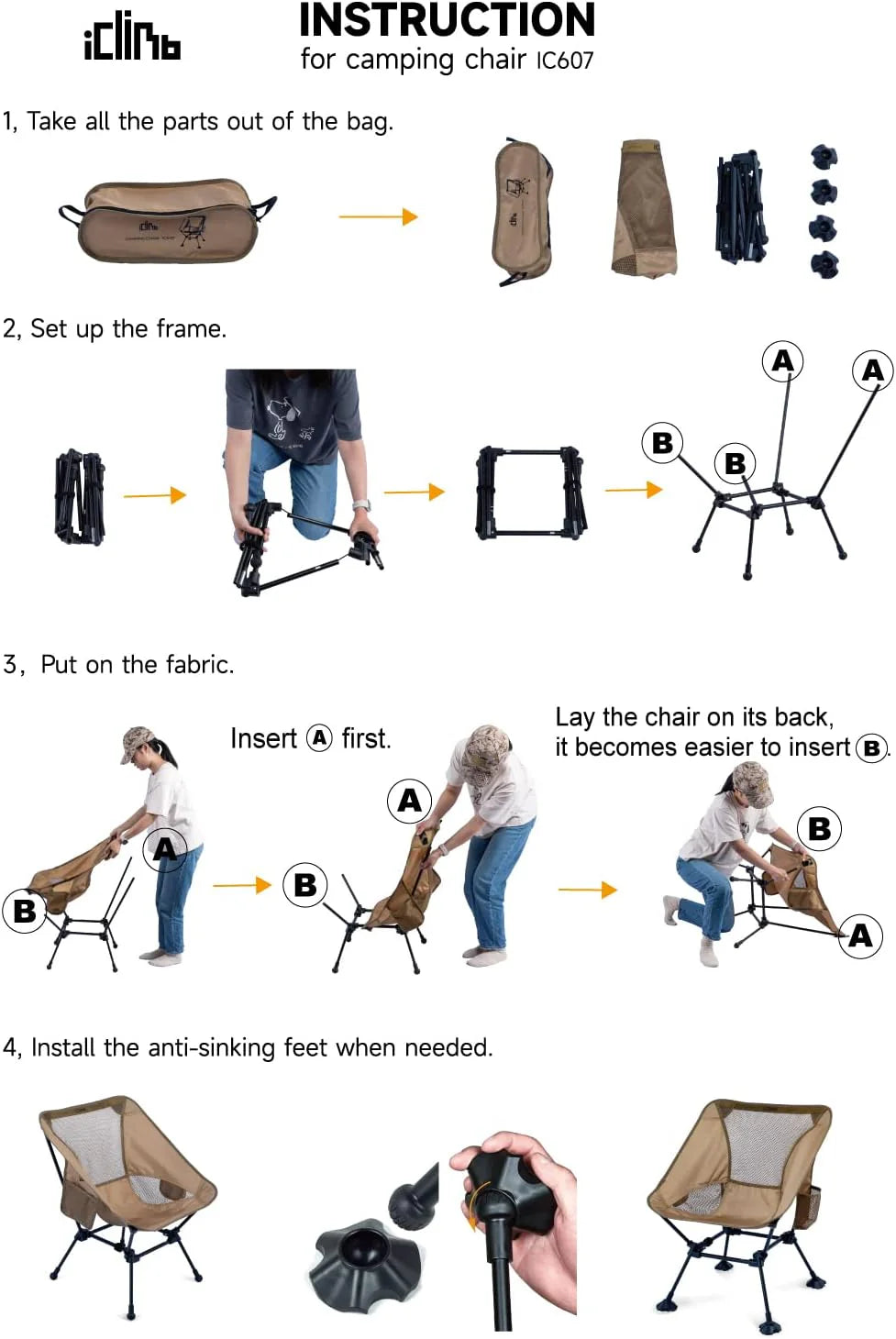 Ultralight Compact Camping Folding Beach Chair