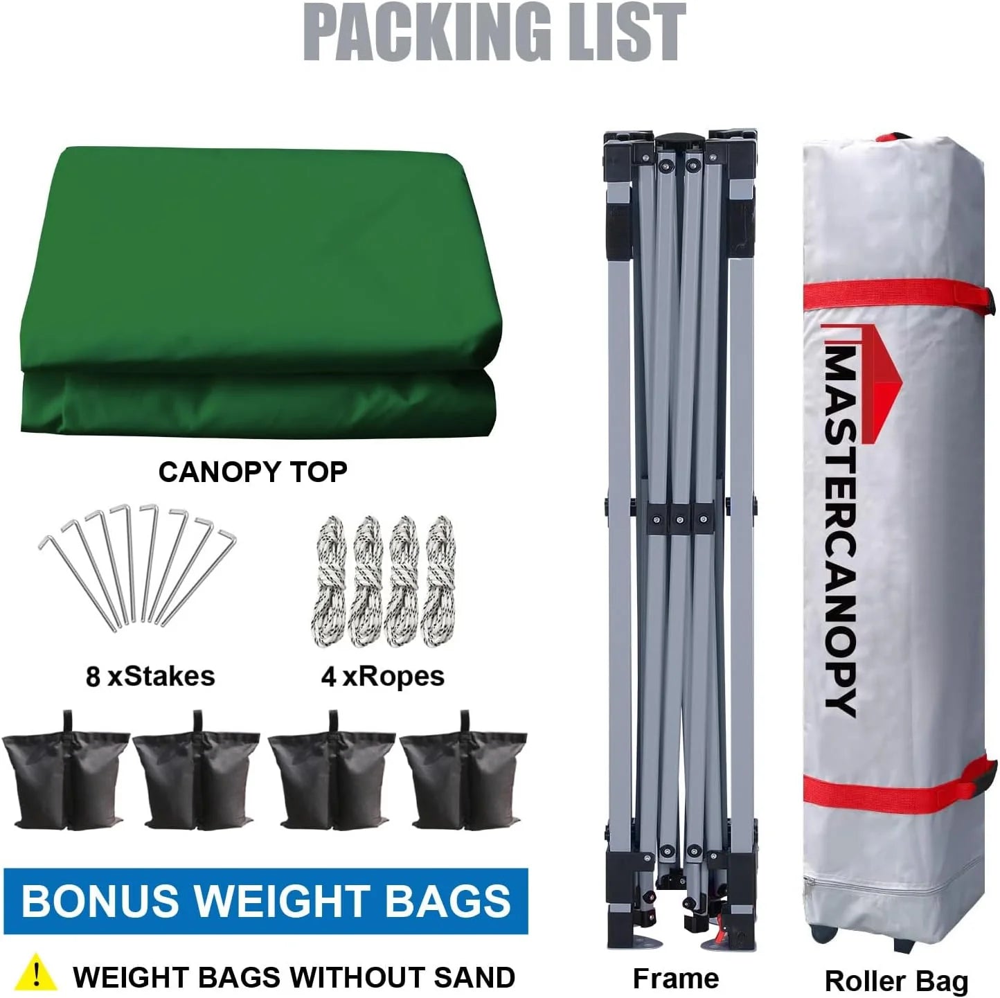 Durable Pop-up Canopy Tent with Roller Bag (10x10, Black)