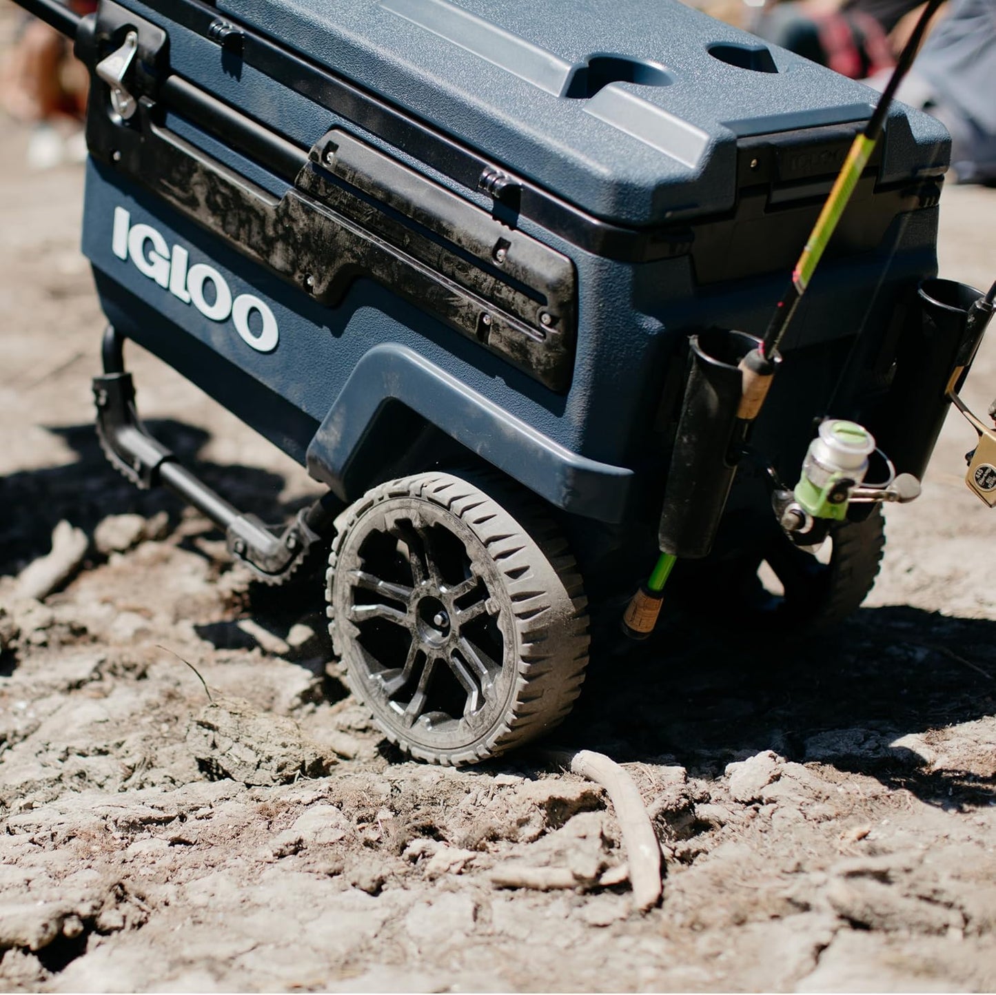 70Qt Wheeled Cooler, Insulated Hard Shell Ice Chest