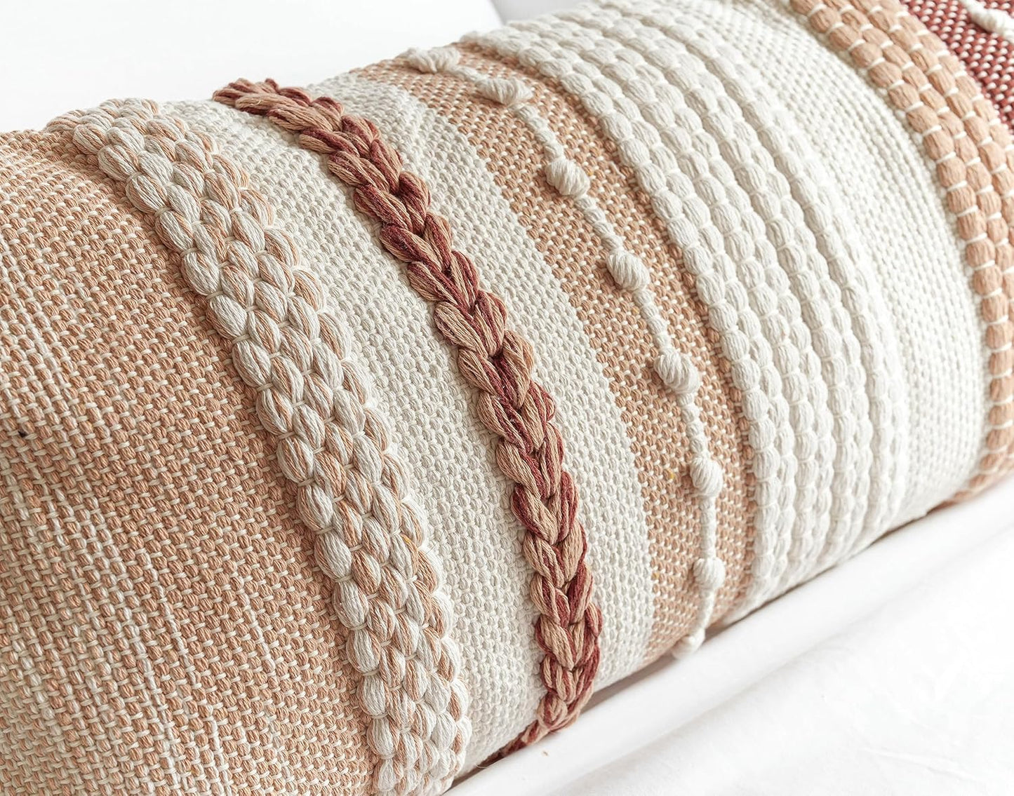 Blue Boho Decorative Throw Pillow Cover 20x20