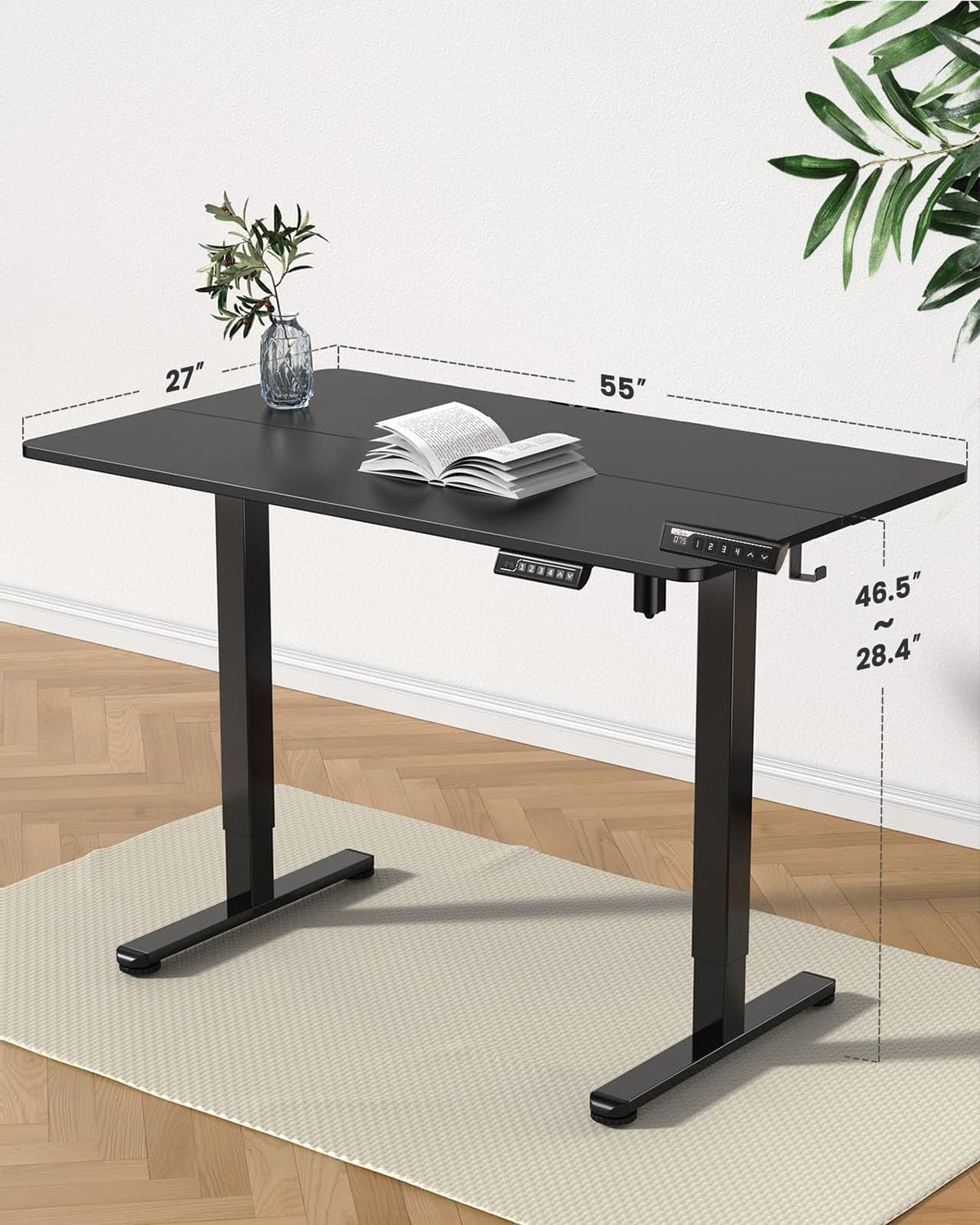 Height Adjustable Electric Standing Desk 47.2 x 23.6 Inches