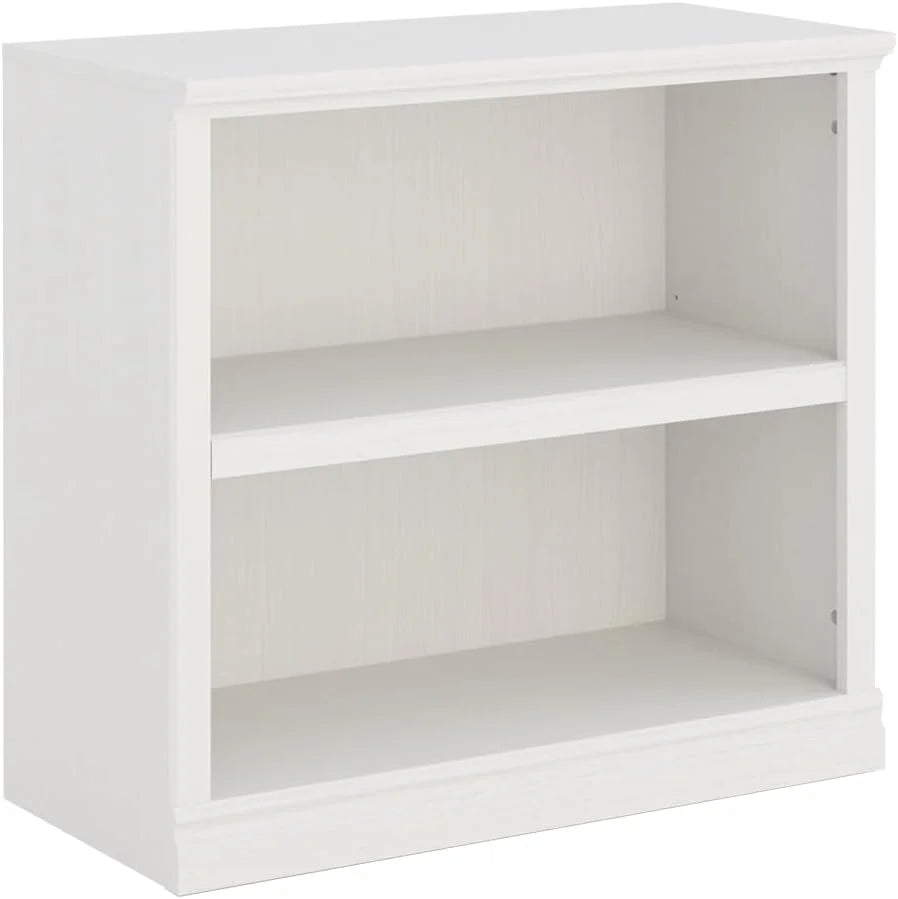 70-Inch Tall White Bookcase 5 Tiers Shelves Open Storage Bookshelf