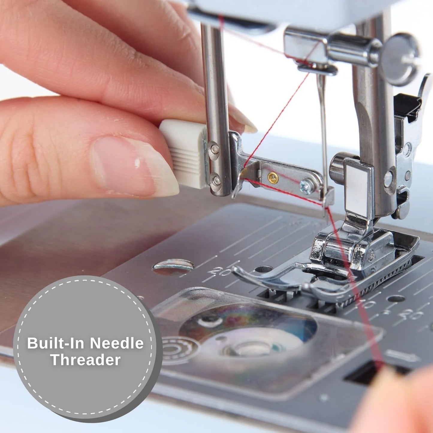 Heavy-Duty 4423 High-Speed Sewing Machine (Includes Accessory Kit) 97 Stitches One-Step Buttonhole