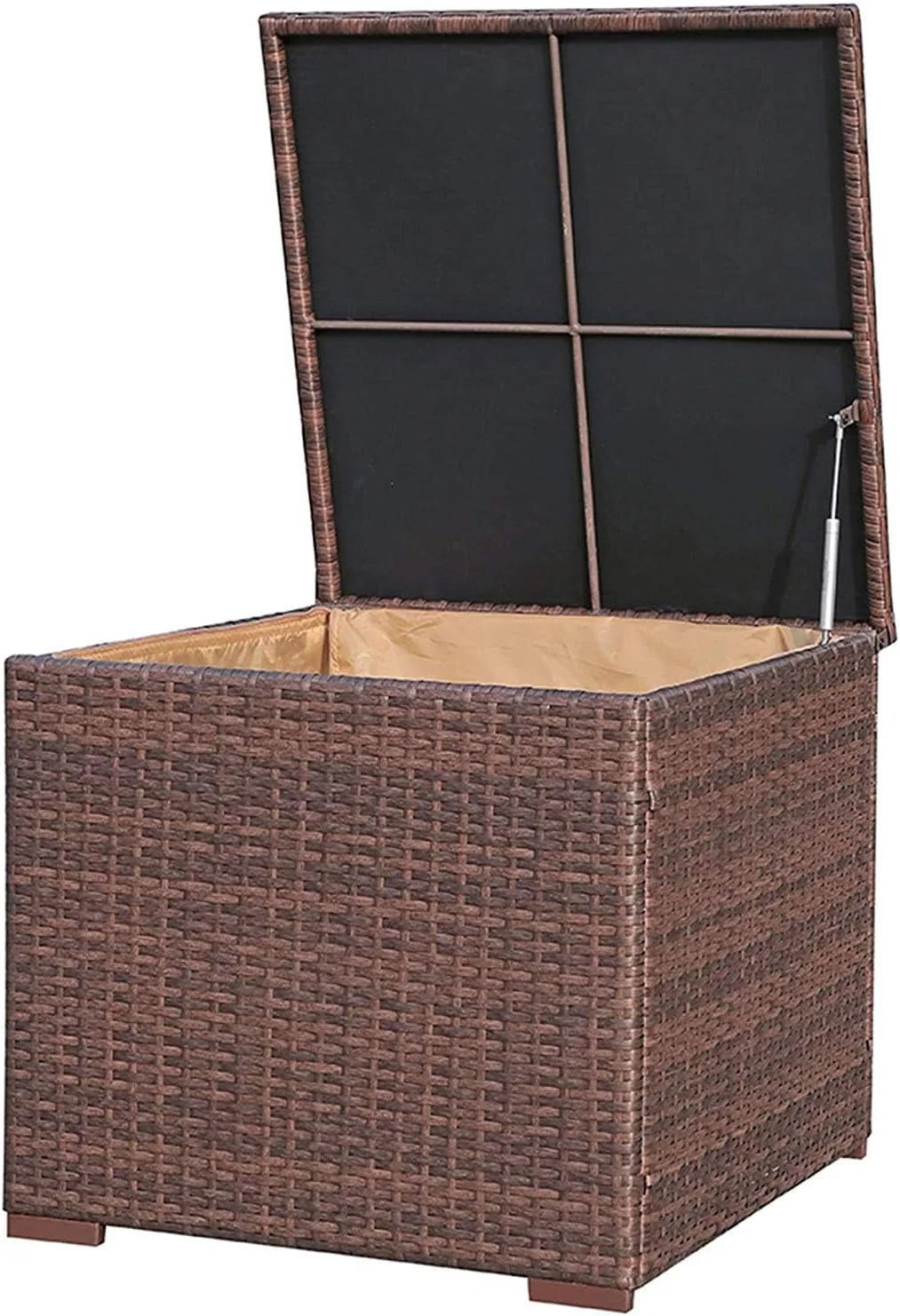 Wicker Outdoor Patio Storage Box Waterproof