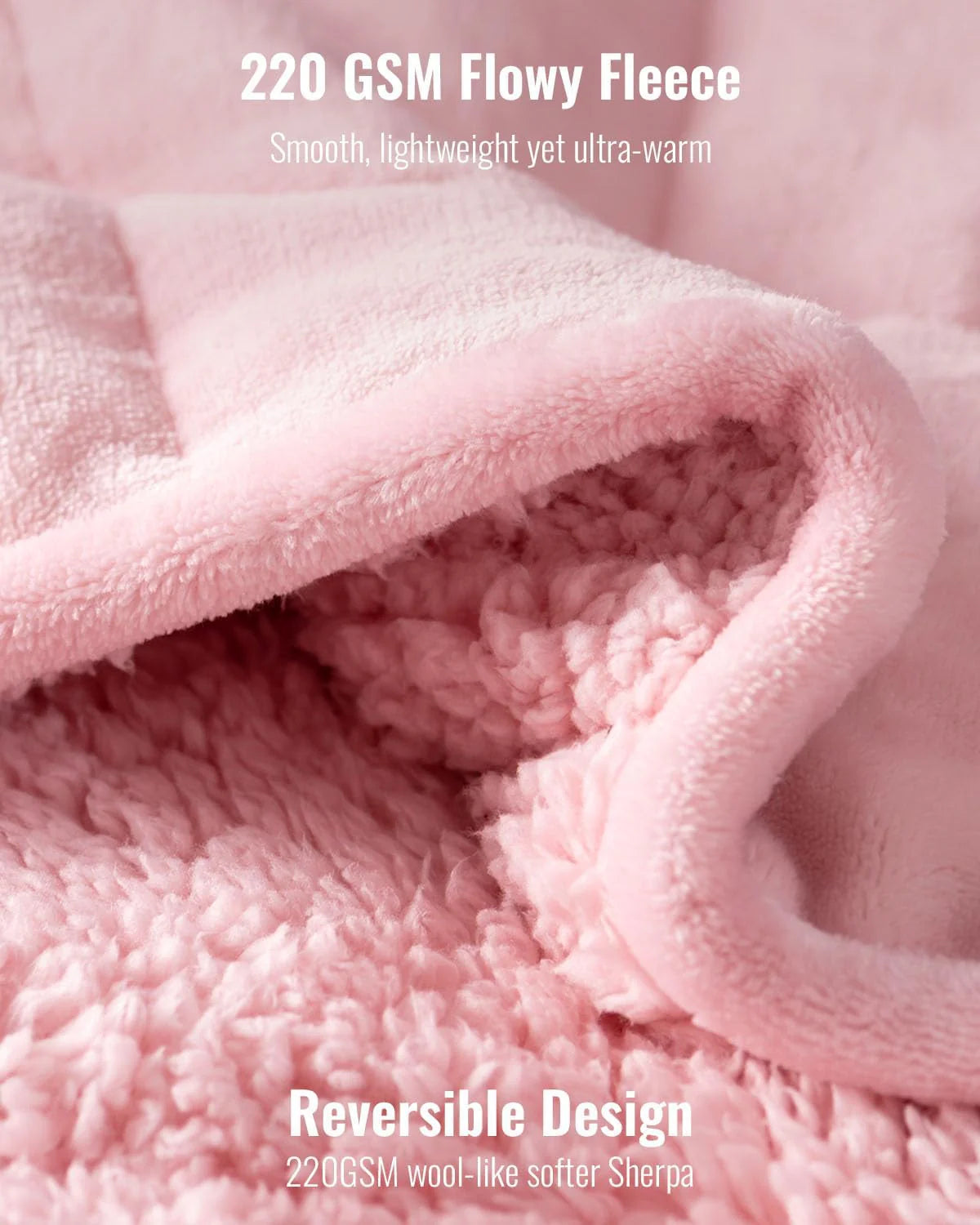 Weighted Blanket Queen Size 15lbs 60x80 inches with Soft Plush Fleece