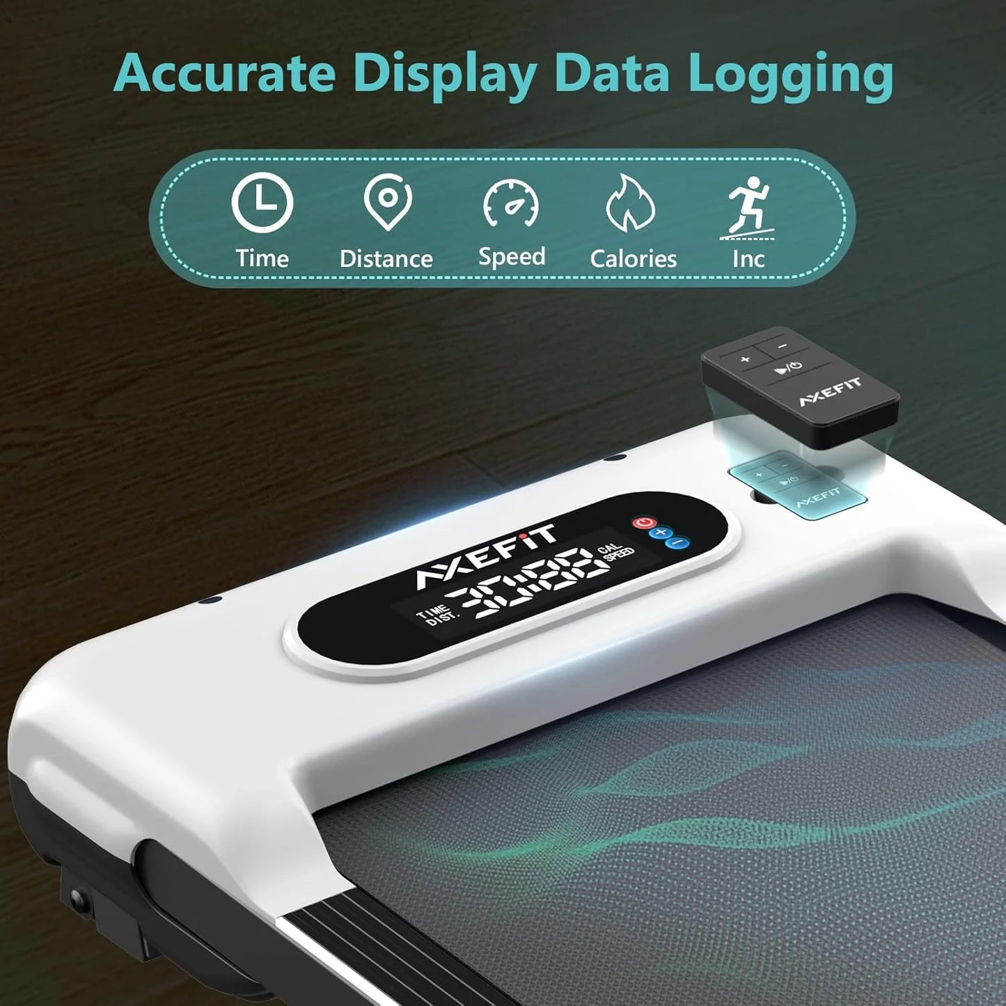 2.5 HP Portable Treadmill with Inclined Walking Pad, Panel and Remote, 4-in-1 Walking Treadmill, 265 lb Capacity