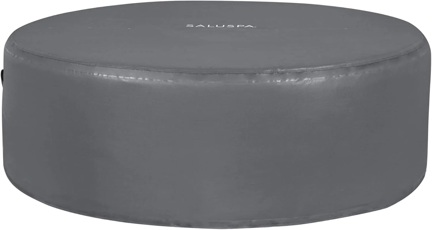 Bestway SaluSpa Miami EnergySense AirJet Inflatable Hot Tub Spa (71" x 26") | Portable Hot Tub with 2 Covers (1 Energy-Efficient Thermal Cover and 1 Standard Cover) | Fits Up to 2-4 Persons | Black