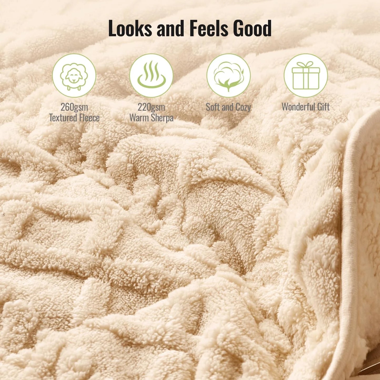 Weighted Blanket for Adults Queen Size 15lbs 60x80 inches